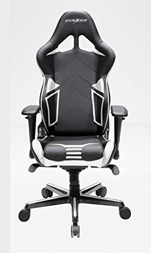 DXRacer Gaming Stuhl, OH/RV131/NW, R-Serie, schwarz-weiß