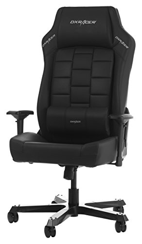 DXRacer Original Boss B120 Gaming Stuhl für PC/PS4/XBOX ONE, ergonomischer Schreibtischstuhl aus Kunstleder, Schwarz