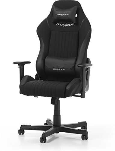 DXRacer Original Drifting D02 Gaming Stuhl für PC/PS4/XBOX ONE, ergonomischer Schreibtischstuhl aus Kunstleder, Schwarz