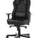 DXRacer Original Work W0 Gaming Stuhl für PC/PS4/XBOX ONE, ergonomischer Schreibtischstuhl aus Kunstleder, Schwarz