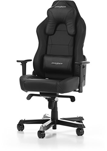 DXRacer Original Work W0 Gaming Stuhl für PC/PS4/XBOX ONE, ergonomischer Schreibtischstuhl aus Kunstleder, Schwarz