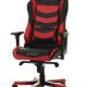 DXRacer (das Original) Iron I166 Gaming Stuhl für PC/PS4/XBOX ONE, ergonomischer Schreibtischstuhl aus Kunstleder, Schwarz-Rot