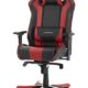 DXRacer (das Original) King K06 Gaming Stuhl für PC/PS4/XBOX ONE, ergonomischer Schreibtischstuhl aus Kunstleder, Schwarz-Rot