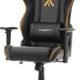 DXRacer das Original Racing R58 Gaming Stuhl Fnatic Edition für PC/PS4/XBOX ONE, ergonomischer Schreibtischstuhl aus Kunstleder, Schwarz-Orange