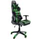 Diablo X-One Gaming Stuhl Bürostuhl Schreibtischstuhl Kunstleder Bezug belastbar bis zu 150 kg (Grün/Schwarz)