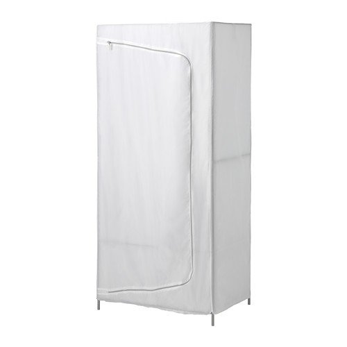 IKEA BREIM Kleiderschrank in weiß; aus Stoff; (80x55x180cm)
