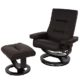 Mendler Relaxsessel Premium, Relaxliege Fernsehsessel TV-Sessel, Premium-Polsterung ~ Kunstleder Braun