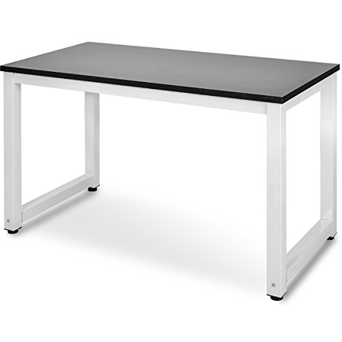 Merax Tisch Computertisch Schreibtisch Bürotisch Arbeitstisch PC-Tisch (Schwarz)