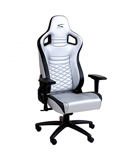 Speedmaster Chair Silber - Carbonfaser Optik - Gaming Stuhl - Office - Bürostuhl