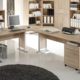 moebel-eins Office Line Winkelkombination Schreibtisch Ecktisch Tisch Bürotisch in Eiche Sonoma