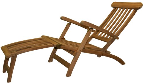 Deckchair aus massiv Teak Holz klappbar 9715