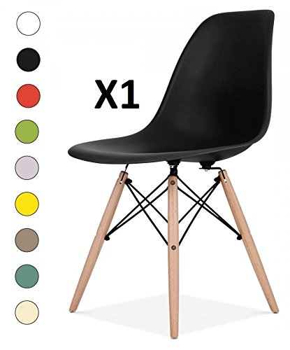 Millhouse Eiffel hochwertiger Stuhl im Retro-Design, fürs Esszimmer / Büro, als Beistellstuhl oder Vorzeigestück für die Lounge. Schwarz