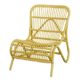 Moderner OUTDOOR Liege-Stuhl "Holiday" im Retro-Design / Garten-Sessel aus stabilem Aluminium in Trendfarbe (Gelb)