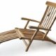 Ploß Teak Holz Deckchair Titanic Liege Stuhl Sonnenliege 166x60x97cm