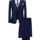 YOUTHUP Slim Fit 3 Teilig Business Hochzeit Herren Anzug Smoking