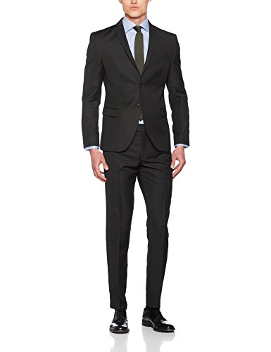 s.Oliver BLACK LABEL Herren Anzug Slim 23706843232, Schwarz (Black 9999), 44