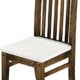 2 x Brasilmöbel Stuhl 'Klassik', 45 cm Sitzhöhe, Pinie Massivholz, Farbton Snow - Eiche antik