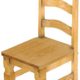2 x Brasilmöbel Stuhl 'Mexiko', 45 cm Sitzhöhe, Pinie Massivholz, Farbton Honig