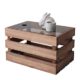 Das Original-BestLoft Couchtisch Beistelltisch (Eine Kiste + Glas)