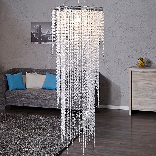 Invicta Interior Presious Strass Glamouröse Designer Hängeleuchte XXL 55 cm