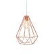 Moderne Hängeleuchte CAGE L Kupfer Industrial Design Deckenleuchte Metall Retro Vintage E27 Pendelleuchte Hängelampe
