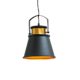 Retro Hängeleuchte LUZ II schwarz gold Industrial Design E27 Hängelampe Pendelleuchte Industrielampe Industrieleuchte