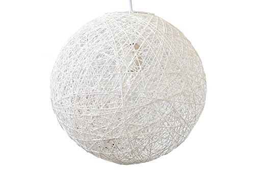 Stylische Hängeleuchte COCOON M in weiß 35cm Lampe