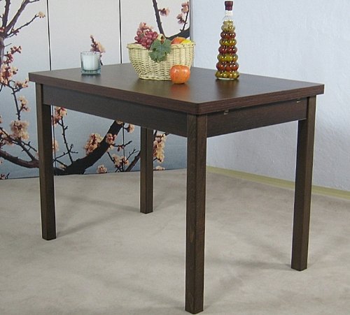 Auszugtisch L. 104-164cm Nussbaum Esstisch Esszimmertisch Tisch Küchentisch ausziehbar