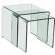 BHP Glastisch 2tlg ausziehbar Wohn ESS Zimmer Küche Glas Tisch TV Beistelltisch B154076