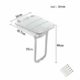 Bad Klappstuhl Hocker Wand Stuhl Veranda Korridor Bad Dusche Zimmer Bad Hocker Wand Hocker Duschraum Wand Stuhl Retro 8mm Stapel Installation Traglast 175kg
