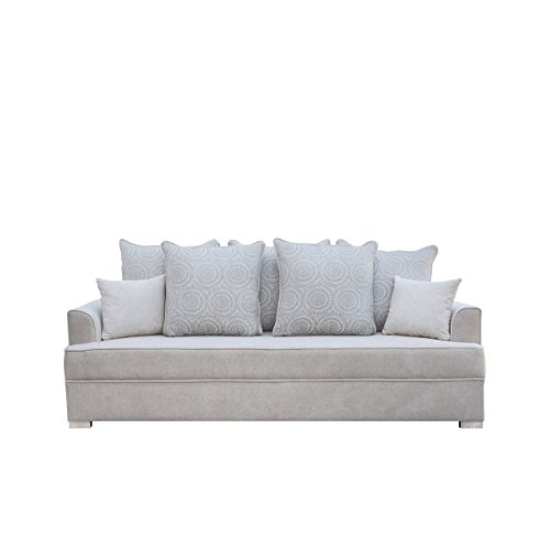 Designer Schlafsofa Belmo - Schlafcouch mit Bettkasten, Bettsofa Polstersofa Couch mit Schlaffunktion, Sofa, Couch vom Hersteller, Couchgarnitur (Alfa 17 + Lily 360)