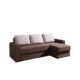 Eckcouch Ines mit Zwei Bettkasten und Schlaffunktion, universelles Ecksofa, Modernes, Bettsofa, Polsterecke, Farbauswahl (Bahama 08 + Bahama 33)