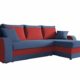 Ecksofa Kristofer, Design Eckcouch Couch! mit Schlaffunktion, Zwei Bettkasten, Farbauswahl, Wohnlandschaft! Bettfunktion! L-Form Sofa! Seite Universal! (Mikrofaza 0012 + Mikrofaza 0034)