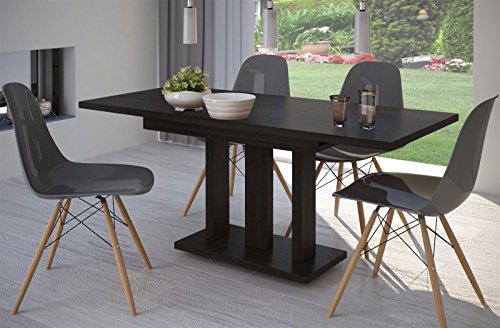 Esstisch Wenge ausziehbar 140cm - 190cm erweiterbar Küchentisch Auszugtisch Säulentisch