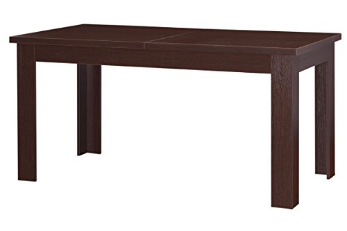 Esstisch ausziehbar Bargny 01, Farbe: Dunkelbraun - 150-200 x 80 cm (B x T)