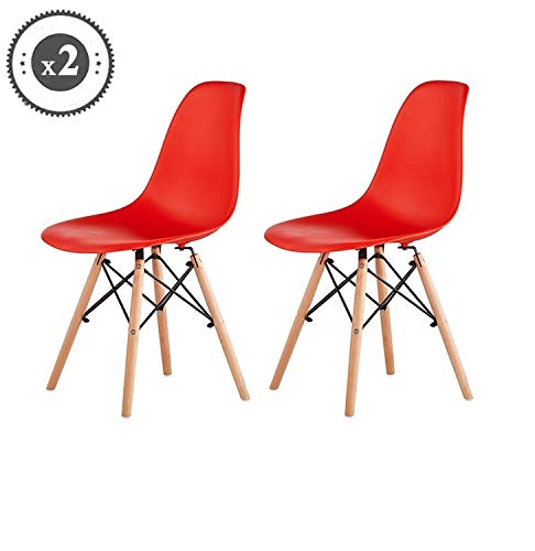 Generic Esszimmerstühle/Esszimmerstühle / Sitzbeine/Sitzbeine / Sitzbeine im Retro-Look, Rot/Modren