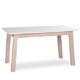 Intertrade 2069 Smart 7 Tisch MDF, 140 x 85 x 75 cm, weiß matt / sonoma eiche