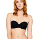 Iris & Lilly Damen Trägerloser BH Body Smooth, Schwarz (Black), 85D (Herstellergröße: 38D)