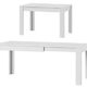 MPS praktisch Tisch SYRIUS 120-190 x 80 x 76 cm (L x B x H) im Weiß Matt für Esszimmer, 4-8 Personen Esstisch mit ausziehbarer Tischplatte auf 190 cm, ausziehbar Küchentisch, Esszimmertisch, Ausziehtisch