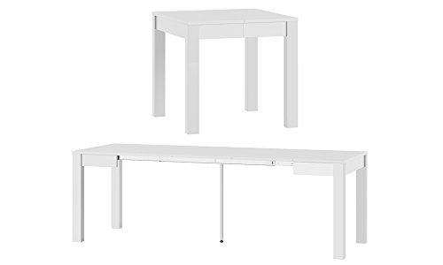 MPS praktisch Tisch Vega 80-230x76x80 cm Quadrat Tisch Esszimmer Tischplatte Ausziehbar Küchentisch, Esszimmertisch, Ausziehtisch