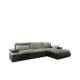 Mirjan24  Big Ecksofa Oslo, Eckcouch mit Bettkasten und Schlaffunktion, Sofa, Bettsofa, L-Form Couch, Elegante Schlafcouch, Polsterecke, Farbauswahl (Seite: Rechts, Soft 011 + Lawa 05)