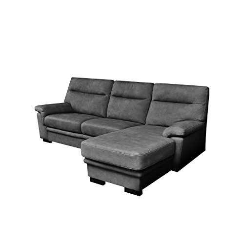 Mirjan24  Ecksofa Caorle, Elegante Eckcouch mit Bettkasten und Schlaffunktion, Polstersofa, Polstergarnitur, Farbauswahl, Wohnlandschaft (Seite: Rechts, Texas 91)