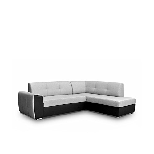 Mirjan24  Ecksofa Jersey II, Funktionssofa L-Form, Polsterecke mit Bettkasten und Schlaffunktion, Bettsofa, Eckcouch mit Bettfunktion (Ecksofa Rechts, Ek 14 + Rovana 15)