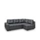 Mirjan24  Ecksofa Lanciano, Eckcouch mit Bettkasten und Schlaffunktion, Kustleder, Elegante L-Form Design Schlafsofa, Polsterecke Couch Couchgarnitur (Seite: rechts, Nevada 98)