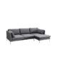 Mirjan24  Ecksofa Ocean II Sofagarnitur, Couchgarnitur Lounge Sofa Couch inkl. Kissen-Set, Eckcouch Polsterecke (Seite: Rechts, Inari 94)