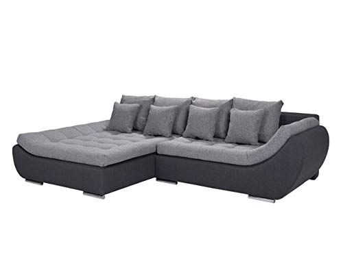 Mirjan24  Elegante Polsterecke Mono, Design Ecksofa, Eckcouch mit Bettkasten und Schlaffunktion, Schlafsofa, L-Form Moderne Couch Couchgarnitur (Ecksofa Links, Hugo 12 + Bering 90)