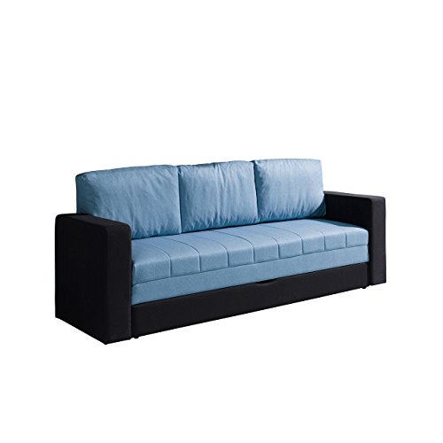 Mirjan24  Elegantes Sofa Calabrini, Couch mit Bettfunktion, Polstersofa mit Bettkasten und Schlaffunktion, Bettsofa (Gomez 12 + Gomez 06)