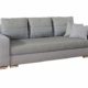 Mirjan24  Schlafsofa Rita, Couch mit Bettkasten und Schlaffunktion, inkl. Kissen Set, Polstersofa, Bettsofa 3 Sitzer Farbauswahl, Wohnlandschaft (Alpin 21 + Gomez 09)