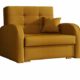 Mirjan24  Schlafsofa Viva Gold I mit Bettkasten, einsitzer Polstersofa mit Schlaffunktion inkl. Kissen, Bettsofa, Farbauswahl, Wohnlandschaft (Kronos 01)