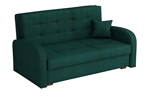 Mirjan24  Schlafsofa Viva Gold III mit Bettkasten, Bettsofa, 3 Sitzer Polstersofa mit Schlaffunktion inkl. Kissen, Sofa, Sofagarnitur, Farbauswahl, Wohnlandschaft (Kronos 19)